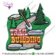 TRAIL BUILDING 2 INCH SMALL IRON ON PATCH