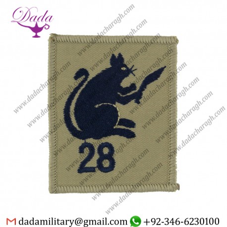 SQUADRON GROUP GURKHA TRANSPORT REGT EMBROIDERED REGIMENTAL CLOTH ARM BADGE