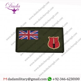 SCHOOL OF INFANTRY ZAP NUMBER & BLOOD GROUP BADGE, ITC, ARMY PATCH, HOOK LOOP
