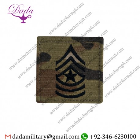 US ARMY SERGEANT MAJOR RANK OCP,SCORPION BACK VELCRO