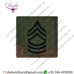 US ARMY MASTER SERGEANT RANK OCP, SCORPION back Velcro
