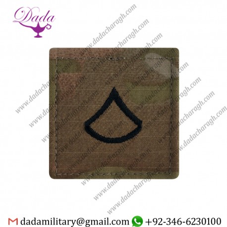 US ARMY PRIVATE FIRST CLASS RANK OCP,SCORPION BACK VELCRO
