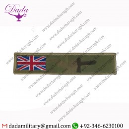 UNION JACK COLOUR MTP NAME TAPE, ARMY, MILITARY, BADGE, COMBATS, HOOK LOOP