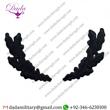 Black Scrambled Eggs Patch - Military, Captain, Fashion Caps, Hats (Iron on)