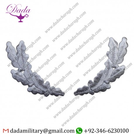 Gray Scrambled Eggs Patch - Military, Captain, Fashion Caps, Hats  (Iron on)