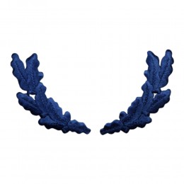 SCRAMBLED EGGS PAIR 2 BLUE PATCH US ARMY NAVY COAST GUARD MARINES USA MILITARY