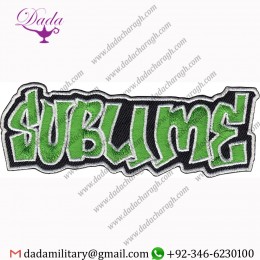 SUBLIME LOGO PATCH EMBROIDERED IRON ON SKA PUNK REGGAE