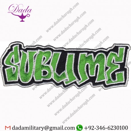 SUBLIME LOGO PATCH EMBROIDERED IRON ON SKA PUNK REGGAE