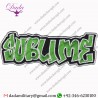 SUBLIME LOGO PATCH EMBROIDERED IRON ON SKA PUNK REGGAE