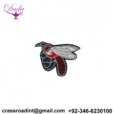 HAND Embroidery Brooch Bee Custom Design Brooch Pin