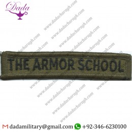 THE ARMOR SCHOOL - SHOULDER TAB SUBDUED EMBROIDERED US  SHOULDER SLEEVE