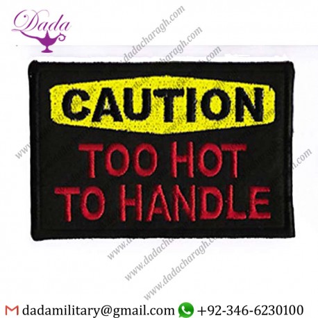 UNIQUE EMBROIDERED SEW IRON ON PATCH (CAUTION TOO HOT.) 3.8 X 2.4 INCHES