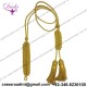 Gold Mylar Major Dress Cord Made with two tassels, Regulation Pattern