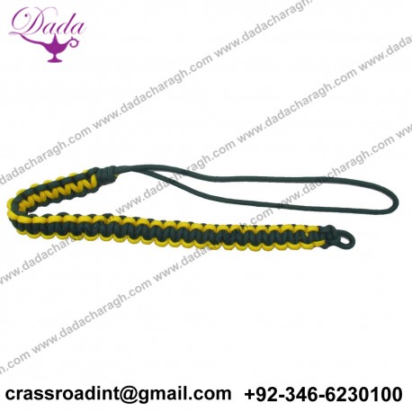 Lanyard Pleated Green & Yellow