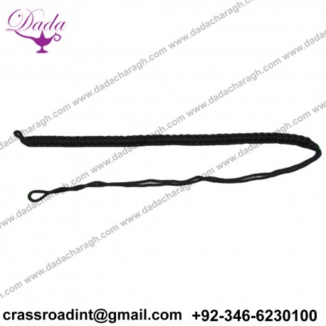 Lanyard Shoulder Cord Lanyard Pleated British Army Silk Black