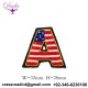A letter Customized Bullion wire brooch pin hand embroidery brooch badges Bullion wire fashion jacket 
