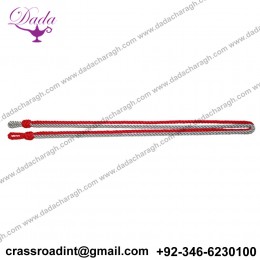 QARANC SCARLET AND GREY LANYARD - BRITISH ARMY