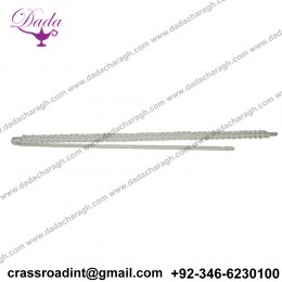 ROYAL ARMOURED CORPS (RAC) & ROYAL ARTILLERY MACRAME WHITE LANYARD - BRITISH ARMY