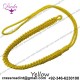 Mylar, Bullion Wire and 100% Polyester Military Lanyard, Yellow