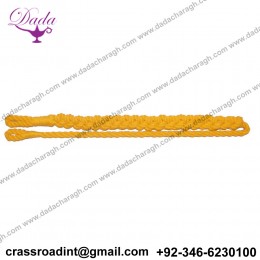 RAF POLICE COURSE INSTRUCTORS SINGLE PLAIT YELLOW LANYARD