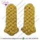 SHOULDER BOARD ALL GOLD WIRE CORD BLACK BACKING FEMALE GENERALS
