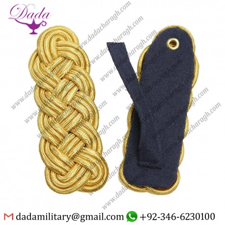 BRAIDED GOLD CORD EPAULETTES