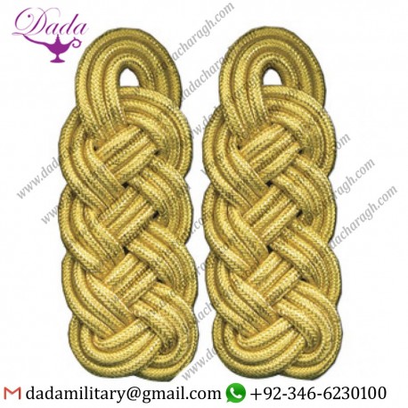 CUSTOM MADE SHOULDER CORD EPAULETTE WHITE AND BLUE HAND MADE MILITARY UNIFORM ACCESSORIES