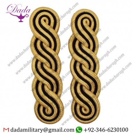 SHOULDER CORD EPAULETTES GOLD BLACK WO1 INFANTRY-REGIMENTS