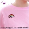 Badge Romantic Fun Cute Starlight Rainbow Cloud Indian Silk Embroidered Brooch5