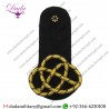 Shoulder Board Naval Gold Wire & Navy Blue Cord Black Backing Sold Single
