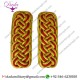 TWISTED SHOULDER CORD GOLD AND RED MYLAR SHOULDER CORD EPAULETTE MILITARY TWISTED SHOULDER CORD