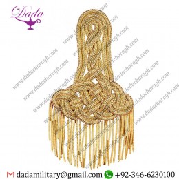 METAL GOLD SHOULDER PADS MUSIC BANDS UNIFORMS