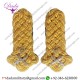 MAJOR GENERAL SHOULDER BOARD GOLD WIRE CROWN CROSSED SWORD & BATON