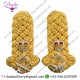 TWISTED SHOULDER CORD BRITISH ARMY GENERAL GOLD EPAULETTE, TWISTED SHOULDER CORD