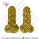 TWISTED SHOULDER CORD MILITARY GOLD MYLAR UNIFORM SHOULDER CORD EPAULETTE TRIPLE CORDED GOLD METALLIC