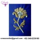 Beaded Bullion wire brooch pin hand embroidery brooch badges Bullion wire fashion