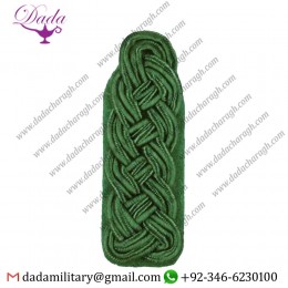 GREEN SILK CORD SHOULDER BOARDS,GENERAL EPAULETTES SHOULDER BOARDS