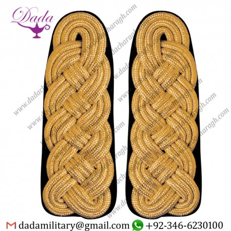 MAJORS GEFLECHT TWISTED SHOULDER BOARD GOLD