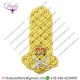 MILITARY DRESS UNIFORM SHOULDER BOARDS SHOULDER KNOTS GOLD , SILVER BULLION OR MYLAR CUSTOMIZED