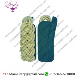 SHOULDER BRAID, MAJOR BRAID, ROUND CORD GOLD, FELT