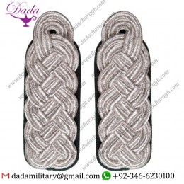 SHOULDER BRAIDED MAJOR BRAID, SILVER