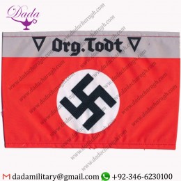 ORG TODT NCO CUFF TITLE ARMBAND WWII GERMAN