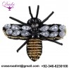Bee Sew on Beaded Motifs Decoration Sewing Patch for Clothes Decor