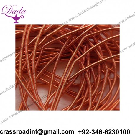 Copper rough purl bullion wire thread