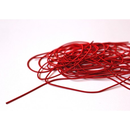 Smooth matt red cannetille - embroidery