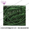 Dull bullion wire  gold embroidery material  gold strings for badge embroidery  leag green