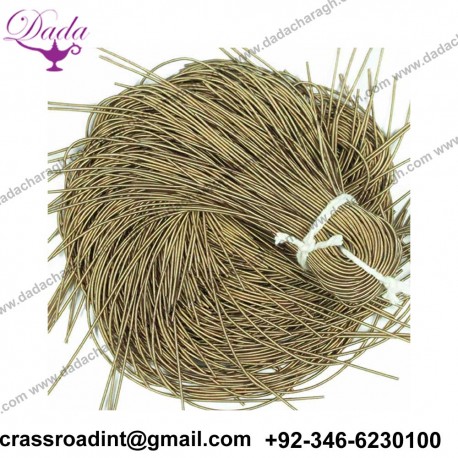 French Metallic Wire, French Wire, Bullion Wire, Kora in Brass Gold Colour