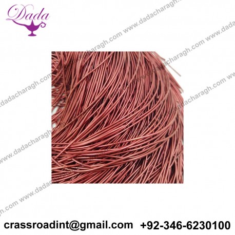 Rough purl bullion French Wire, 1 mm diameter, Burgundy Colour