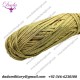 5 mm Thick Soutache Cord, Metallic Gold Braid Cord, 5 mm Twisted Cord, Soutache Trim