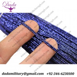 Soutache Cord - Metallic Blue Braid Cord - 2 mm Twisted Cord - Soutache Trim - Jewelry Cord